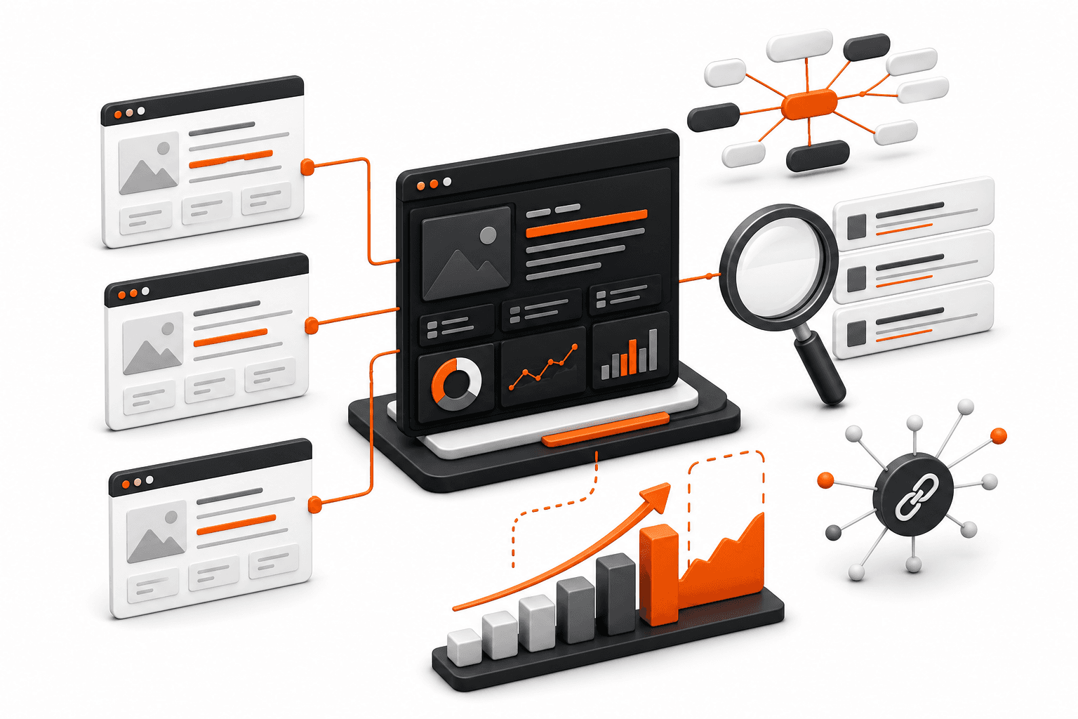 Bir marka sitesini organik rakipleriyle anahtar kelime, teknik SEO, içerik ve backlink boyutlarında karşılaştıran analiz sistemi